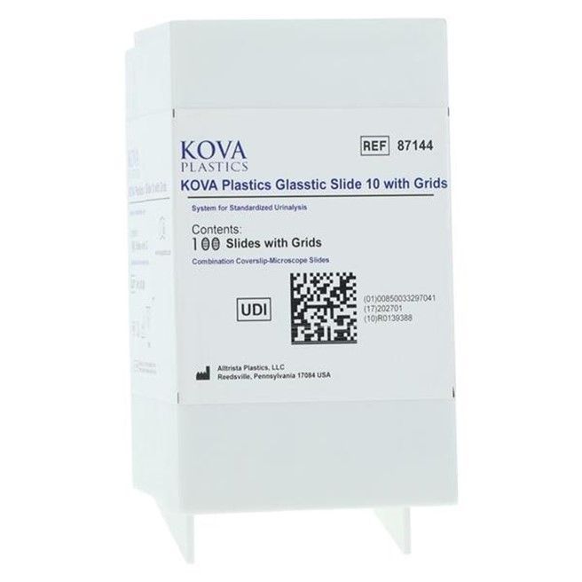 Glasstic Slide 10 Chambered Microscope Slide Standard With 10 Plastic