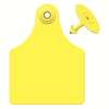 Global Maxi Female Ear Tag <br> with Button, Blank, Yellow , 25/Pack <br> Allflex GXF/GSM-Y