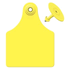 Global Maxi Female Ear Tag <br> with Button, Blank, Yellow , 25/Pack <br> Allflex GXF/GSM-Y