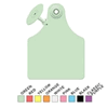 Global Maxi Female Ear Tag <br> with Button,  Numbered 1-25, <br> Green , 25/Pack <br> Allflex GFX025/GSM-G