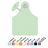 Global Maxi Female Ear Tag <br> with Button,  Numbered 1-25, <br> Green , 25/Pack <br> Allflex GFX025/GSM-G