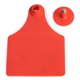 Global Maxi Female Ear Tag <br> with Button, Numbered 1-25, <br>Red , 25/Pack <br> Allflex GXF025/GSM-R
