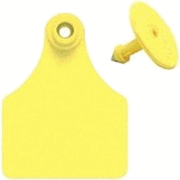 Global Maxi Female Ear Tag <br> with Button, Numbered 1-25, <br>Yellow , 25/Pack <br> Allflex GXF025/GSM-Y