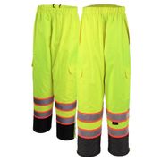 GSS Safety Contrast Series <br>Class E Black Bottom Safety Rain Pant <br>High Visibility Lime , 2X-Large/3X-Large <br>Safety GSS-6715-2X/3X