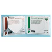 HSI Headrest Cover <br>14.5 in x 10 in Clear Plastic <br>250/Box, 10 BX/Case <br> HS L3CPS