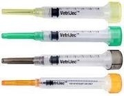 Ideal Hard Pack 3cc Luer Lock Syringe<br>  with Needle, Gray, 22g x 1.0" , 100/Box <br> Vetone 8868