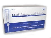 Ideal Hard Pack Luer Slip Syringe,<br>  3cc , 100/Box <br> Vetone 8861