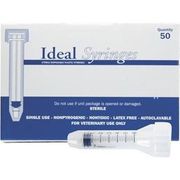 Ideal Hard Pack Luer Slip Syringe, <br> 6cc , 50/Box <br> Vetone 8881