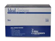 Ideal Soft Pack Luer Lock Syringe, <br> 3cc , 100/Box <br> Vetone 9170