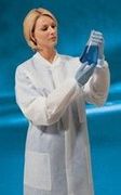 Lab Coat, SMS, Knit Collar/Cuffs, <br> Snap Front, Medium, White, 25/cs  <br> Cardinal 2311LC
