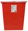 Large Multi-Purpose<br>  Sharps Container, Hinged Rotary,<br>  8 Gallon , 10/Case <br> Vetone 8980