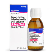 Levocetirizine Dihydrochloride <br>Oral Solution (0.5 mg/mL), 5 oz <br> Brand Name ( XYZAL 2.5MG/5ML ) <br> Perrigo 45802068028