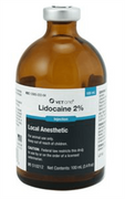 Lidocaine 2% HCl Injection <br> For Animal Use <br> 100 ml Vial , Each   <br>Vetone L-2000-04