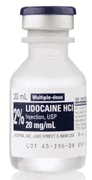 LIDOCAINE HCL 2% INJECTION <br>  25 X 50 ML VIALS/TRAY <br> NDC # 00409-4277-02