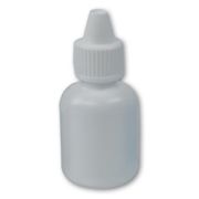 MEDICATION PLASTIC BOTTLES <BR> WITH DROPPER CAP . 10CC WHITE , ROUND  BOTTLE , 100/PACK