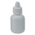 MEDICATION PLASTIC BOTTLES <BR> WITH DROPPER CAP . 10CC WHITE , ROUND  BOTTLE , 100/PACK
