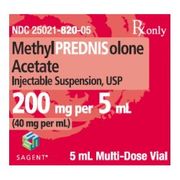 Methylprednisolone Acetate <br>40 mg / mL Injection Multiple Dose Vial <br>5 mL , Each <br> Sagent  25021082005