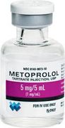 Metoprolol Tartrate<br> 5 mg / 5 mL  Injection<br> Single Use Vial 5 mL<br>Westward 00143987310 