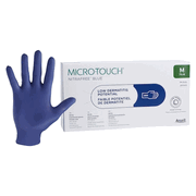MICRO-TOUCH NitraFree <br> Nitrile Exam Gloves Medium <br>Blue Non-Sterile <br> 200/Bx , 10 Box/Case <br> Ansell 313028080 MICRO-TOUCH NitraFree <br> Nitrile Exam Gloves Medium <br>Blue Non-Sterile <br> 200/Bx , 10 Box/Case <br> Ansell 313028080