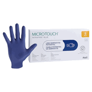 MICRO-TOUCH NitraFree <br> Nitrile Exam Gloves Small <br>Blue Non-Sterile 200/Bx , 10 Box/Case <br> Ansell  313028070