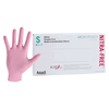 MICRO-TOUCH NitraFree <br>  Nitrile Exam Gloves Small Pink <br> Non-Sterile 100/Bx . 10 Box/Case <br> Ansell 6034511