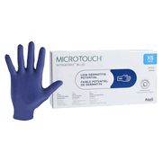 MICRO-TOUCH NitraFree <br> Nitrile Exam Gloves X-Small Blue <br>Non-Sterile 200/Bx , 10 Box/case <br> Ansell  313028060