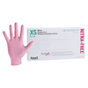 MICRO-TOUCH NitraFree <br> Nitrile Exam Gloves X-Small Pink <br>Non-Sterile 100/Bx , 10 Box/Case <br> Ansell 6034510