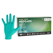 MICROFLEX Neogard Neoprene <br> Exam Gloves X-Large Green<br> Non-Sterile 100/Bx , 10 Box/Case <br> Ansell C524