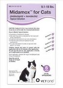 Midamox for Cats 9.1 to 18 Pounds, <br> Purple Label (6 Dose)<br> Vetone 6902321684