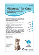 Midamox for Kittens <br> 2 to 5 Pounds, Teal Label (3 Dose)<br> Vetone 6902319684