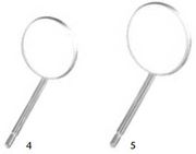 MILTEX MAGNIFYING SURFACE MIRRORS <br> Mirror, Size 5, 60/Case <br> Miltex 67-668/5M
