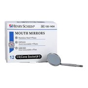 Mirror Head Stainless Steel <br> Size 5 Cone Socket Plane 12/Bx<br> HS 100-1404