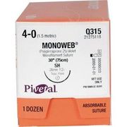  MonoWeb Sutures Q315 <br> Size 4-0 , 30" (SH) - 12/Box <br>PATTERSON 21275118 