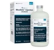 MoxiSolv (Moxidectin) Injection <br> 10mg/mL, 500mL<br> Vetone 1MOX041
