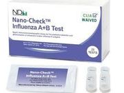 Nano-Check Influenze + COVID-19 <br>Dual Test, One Step, Rapid, 25 tests/kt <br> Aqueous Diagnostics MD8154