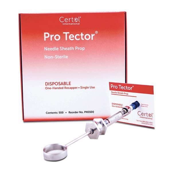 ProTector Single Handed Needle Sheath Prop Disposable 500/Box Certol