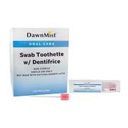 Toothette Swab w/ Dentrifice (Mint), <br> 1/pk, 250 pk/bx, 4 bx/cs <br> Dukal ST01