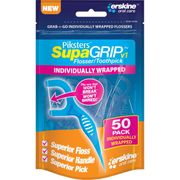 SupaGrip 50 Flosser/Toothpick,<br>  Individually Wrapped, <br>50/pk, 90 pk/cs <br> Dukal PK-SUG50