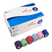 Bandage Sensi-Wrap 2"x5yd <br>Elastic Rainbow Non-Sterile<br>Disposable Self-Adherent 36/Case <br> Dynarex 3182