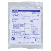 Urinary Leg Bag AMSure <br> Anti-Reflux Valve Sterile 900 mL Vinyl , 48/Case <br>Amsino AS309N