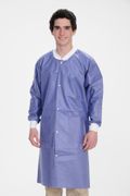 Lab Coat ValuMax Extra-Safe <br> Blueberry X-Small Knee Length <br> Limited Reuse , 10/Pack <br> Valumax 3660BB2XL