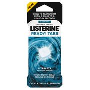 LISTERINE READY! TABS, <br> Clean Mint Chewable Tablets, <br>8 ct, 6/pk, 6pk/cs <br> JJ 38665