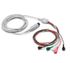 ECG/EKG  Lead Set, <br>5 Wire Clip Ends, Gray, AHA <br> Mortara 9293-059-60