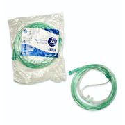 Nasal Cannula  Oxygen Soft-Touch <br>Green Adult 7' Over-the-Ear Curved Tip <br>Standard Disposable <br>Not Made With Natural Rubber Latex 50/Case <br> Dynarex 5207