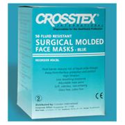 Headband Molded Face Mask <br>Blue Cone Disposable Latex Free <br>Splash Resistant 50/Box, 40 Box/Case <br> Crosstex GCBL