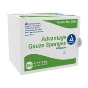 Sponge Gauze IrriSept OR 100% <br>Cotton 4x4" 8 Ply Highly Absorbent <br>Non-Sterile , Disposable 4000/Case <br> Dynarex 3264