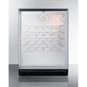 24" Wide Wine Cellar <br> Door Swing RHD , Glass <br> Summit SWC6GBLSH