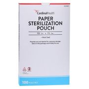 Sterilization Pouch, Paper, Heat-Seal, <br> 10" x 15", 100/pk, 5 pk/cs<br> Cardinal 91015	