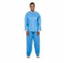 Lab Jacket, SMS, Knit Collar, Knit Cuffs, <br>Snap Front, 2X-Large, Blue, 25/cs <br> Cardinal 2203LJ