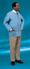 Lab Jacket, SMS, Knit Collar, Knit Cuffs,<br>Snap Front, X-Large, Blue, 25/cs <br> Cardinal 2202LJ